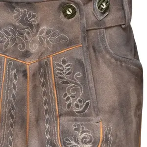 Short bavarois Lederhosen-Oktoberfest Trachten hommes portent séchage rapide respirant décontracté allemand Lederhosen pour l'hiver motif solide - Product Image 3