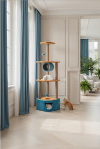 ที่ลับเล็บแมวคุณภาพสูง Amistar Cat Oasis พร้อมอุโมงค์สำหรับแมวทุกสายพันธุ์และทุกขนาด - Product Image 6