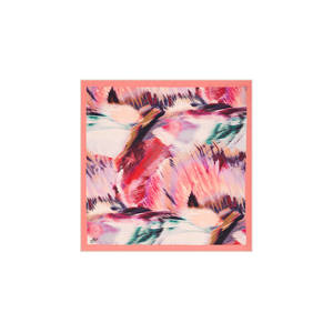 ผ้าเช็ดหน้าผ้าไหมผ้าฝ้ายลายดอกไม้พร้อมลายสก๊อต - Product Image 1