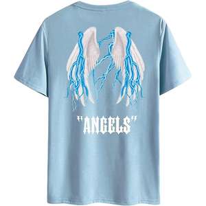 เสื้อยืดแขนสั้นสำหรับผู้ชาย100% ผ้าฝ้ายแห้งเร็วดีไซน์คอกลมระบายอากาศได้ดี200กรัมลายพื้นสำหรับผู้ใหญ่ - Product Image 5