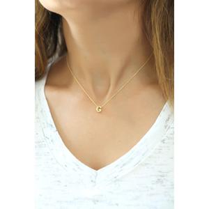 Azuris Elegant 925 Sterling Silver Three-dimensional Letter G Pendant Necklace Exquisite Jewelry - Product Image 1