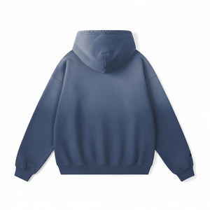 Sweat-shirt à capuche pour homme en molleton 100% coton, surdimensionné, délavé à l'acide, vintage, streetwear, tendance 2025 - Product Image 2