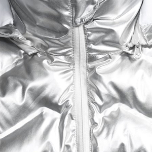 Chaqueta Acolchada Cortavientos de Alta Calidad, Transpirable, Impermeable, con Cuello Alto, Ajuste Holgado, Plumón de Alta Calidad - Product Image 3