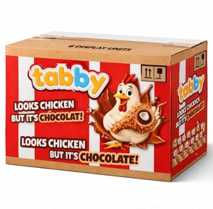 Tabby Crunch Chocolate Chicken Style 50g Piece With Crispy Texture Delicious Sweet Snack High Quality <b>Confectionery</b> - Product Image 5