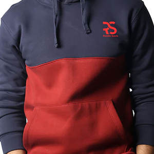 เสื้อฮู้ดดี้ผู้ชายผ้าฟลีซแบบหนา สั่งทำขายส่ง พร้อมฮู้ดปักลาย ซิปแบบรูดขึ้น ดีไซน์ OEM สำหรับฤดูหนาว พิมพ์ลายดิจิทัล - Product Image 2