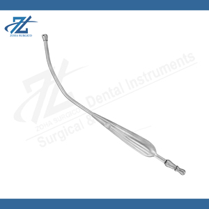 Vente chaude Tube d'aspiration manuel en acier inoxydable Yankauer avec poignée Connecteur de pointe d'aspiration Instrument chirurgical Autoclavable CE - Product Image 2