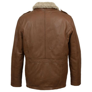 Produits d'hiver 2025 Veste en cuir véritable pour homme en cuir de vache original Conception personnalisée Meilleur prix Manteau respirant Fabriqué au Pakistan - Product Image 2