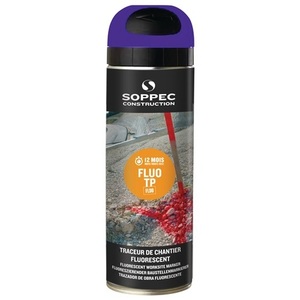 SOPPEC 500 ml Spray de Marcado Fluorescente Azul Neón TP para Obras de Construcción, Pegatinas y Luces Reflectantes para Uso Promocional - Product Image 1
