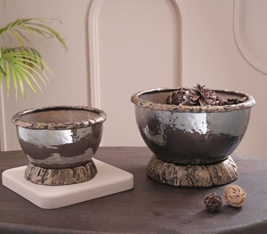 Bol décoratif de luxe en or, écologique, taille personnalisable, avec motif floral, centre de table en métal pour la maison, les restaurants et les hôtels - Product Image 4