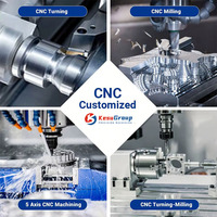Service de fraisage CNC 5 axes de haute précision personnalisé ±0,001 mm pour pièces de robot humanoïde en aluminium 7075/acier inoxydable