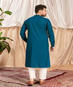 Nueva tendencia, camisa de tela de algodón pesado para hombres, ropa Formal, ropa de hombre indio, precio bajo, venta al por mayor, Surat étnico - Product Image 4