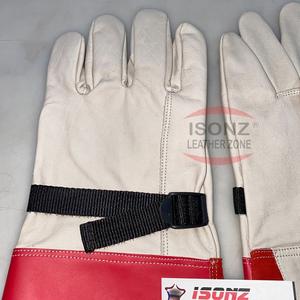 Guantes de Trabajo Eléctricos ISONZ con Exterior de Cuero, Anti-Impacto y Antideslizantes, para Uso General y para Trabajadores Eléctricos - Product Image 5