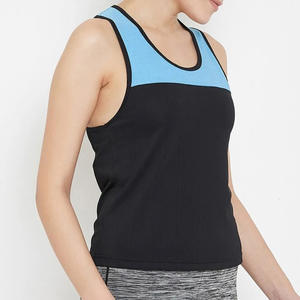 Débardeur de fitness couleur unie sans manches pour femmes grande taille maillot d'été en fibre de coton/bambou marque privée dernière conception - Product Image 2
