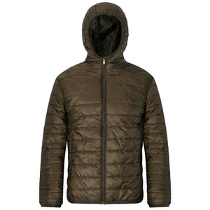 Pakistan-Made Meilleure Qualité Hommes Hiver Bubble Puffer Vestes Stand Capuche Laine Tissu High Street OEM Service Dernière Conception Pas Cher - Product Image 1
