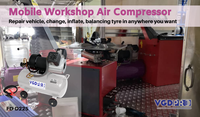 Mini compresseur d'air à double Piston DC, haute efficacité, sans huile, Portable et professionnel, avec réservoir de 25 l, 220 V, 24V