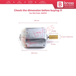 Actuador de Cerradura de Puerta de Coche BGE715 FC280, Motor de 12V CC, Eje de 48 mm, 13 mm, 1020343 3M1352 - Product Image 6