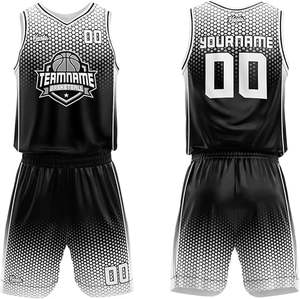 Maillots de basket-ball à la mode pour hommes uniformes en polyester personnalisés respirant directement usine vente en gros industrie du sport par sublimation - Product Image 4