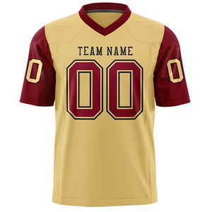 Camiseta de Fútbol Americano para Jóvenes al por Mayor, Uniforme Deportivo de Equipo Sublimado y Cosido Personalizado, Transpirable - Product Image 3