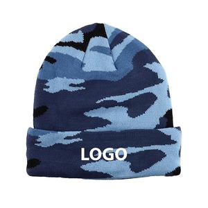Gorros de Punto con Logotipo Personalizado, Gorros de Invierno con Estampado Jacquard Gótico sin Dobladillo, Gorro Tipo Skull Cap - Product Image 4
