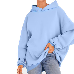 Sweats à capuche pour femmes OEM Hoodies Pull imprimé personnalisé et surdimensionné 100% coton Anti-pillingbreathablehodies pour femme - Product Image 1