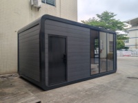 WELLCAMP Cabine de Glamping de Luxe, Villa Modulaire Préfabriquée en Acier Léger pour Eco-resort, Installation Rapide, Location Touristique
