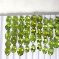 Péridot vert pierre naturelle à facettes poire coupe forme mixte bijoux personnalisés pierre précieuse en vrac 100% véritable péridot vert