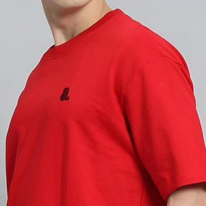 T-shirt pour homme en coton et fibre de bambou de qualité supérieure, couleur unie, surdimensionné, lourd, vintage, taille plus, respirant, vierge - Product Image 6