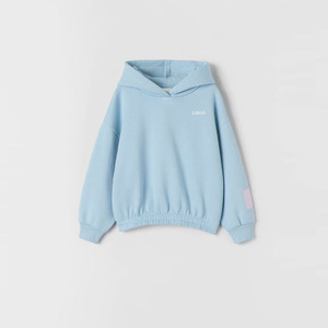 เสื้อฮู้ดแบบสวมหัวขนแกะสีทึบสำหรับเด็กผู้หญิงเสื้อมีขนาดและสีออกแบบโลโก้ได้ตามต้องการ2026 - Product Image 1