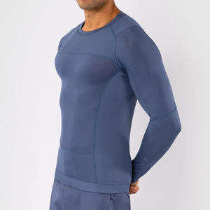 Vente en gros Rashguard en spandex imprimé personnalisé avec logo à manches longues Protection solaire sublimée Concevez votre propre équipement MMA - Product Image 4