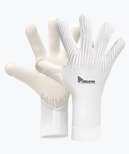 Gants de gardien de but de football professionnels en cuir avec logo personnalisé, protection des doigts réglable – Fournisseur direct usine - Product Image 6