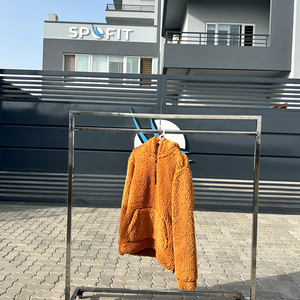 New Arrival Customized <b>Sherpa</b> Fluffy Fleece <b>Hoodie</b> Men's Heavyweight Custom Printed Logo Streetwear <b>Sherpa</b> Hoodies for Boys - Product Image 3