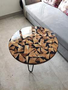 Mesa de Centro de Madera Epoxi para Comedor, Muebles Únicos y Elegantes, Resina Epoxi de Madera por TAQI CRAFT - Product Image 5