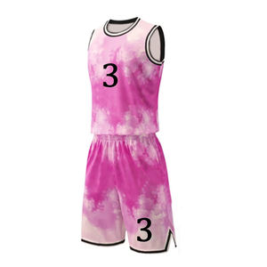 COSH-Uniforme de basket-ball entièrement personnalisé par sublimation, vêtement de sport pour jeunes, impression en sergé, col rond, ceinture élastique - Product Image 5