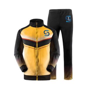 Veste et pantalon de survêtement coupe-vent à capuche en polyester d'été pour homme Survêtements imprimés à sublimation avec fermeture éclair et cordon de serrage - Product Image 3