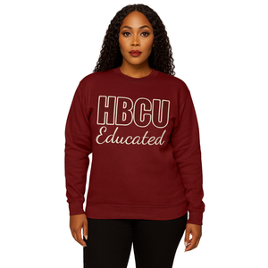HBCU SGRho Sudadera de chenilla educada Letras bordadas en azul y oro Mezcla de algodón Premium Divine Nine Greek Life Apparel - Product Image 2