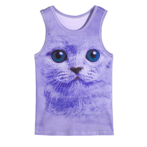 OEM personalizado verano algodón camiseta sin mangas para las mujeres Anti-Logo espacios en blanco sublimación caliente transpirable Paquete de piezas ropa Casual - Product Image 6