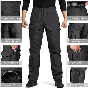 Vente en gros personnalisée, résistante aux rayures, à l'usure et durable, pantalon cargo pour hommes, pantalon tactique de couleur noire pour hommes - Product Image 6