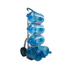 Hoge Laadcapaciteit Transport Van 5 Gallon Flessen Aluminium Trolley/Fles Carrier