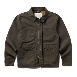 Nouvelle veste en toile élégante pour homme, fermeture éclair et boutons, respirante, coupe-vent, chauffante, grande taille, vêtements d'extérieur - Product Image 1