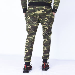 ผู้ชายกีฬาผ้าฝ้ายแฟชั่นที่กําหนดเองขายร้อน Camo Jogger วิ่งกีฬากางเกงเหงื่อสบายๆ - Product Image 5