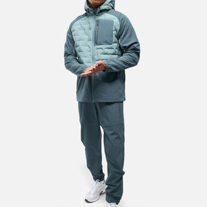 Veste de course isolée pour homme, veste de randonnée thermique hybride, logo personnalisé en gros - Product Image 3