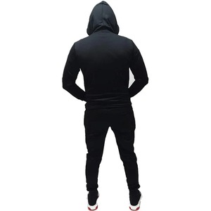 ชุดวอร์มเล่นกีฬาในยิมของผู้ชายผ้าฝ้าย100% แบบกำหนดเองชุดออกกำลังกายแบบลำลองระบายอากาศได้สำหรับฤดูหนาวชุดออกกำลังกายมีลวดลายสีทึบ - Product Image 2