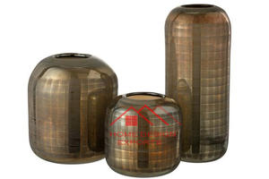 Dernier modèle Design martelé Vente à chaud Décoration intérieure Vase en laiton et métal au tarif de gros Accessoires de décoration intérieure Vase à fleurs - Product Image 6