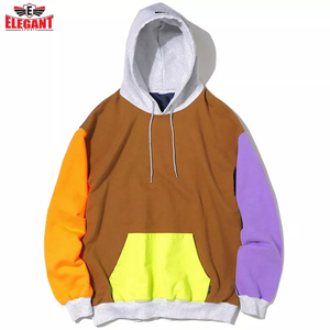 Sudaderas con capucha de bloque de color de diseño personalizado, jersey de calidad superior para hombre, ropa informal, sudaderas con capucha de manga larga personalizadas para hombre de Elegant Sports - Product Image 3