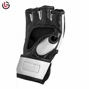 Diseño personalizado MMA Sparring Guantes 8oz Acolchado grueso Palma abierta Entrenamiento Grappling Guantes Artes marciales mixtas-OEM - Product Image 4