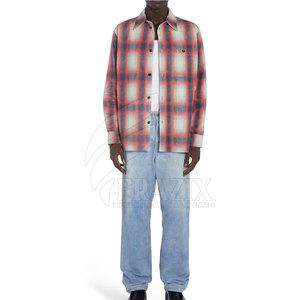 Personalizar precio al por mayor cómoda camisa de franela de algodón para hombres nueva llegada Camisa de franela de diseño atractivo - Product Image 4