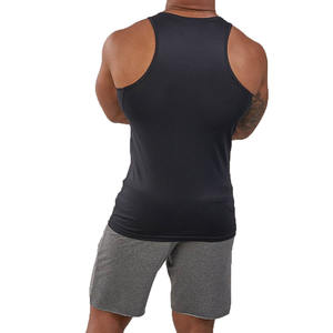 Plain Color Muscle Fit Sleeveless <b>Men's</b> Tank Tops Quick Dry Sporty Style Bodybuilding <b>Gym</b> Fitness Wear Singlets <b>Vests</b> <b>Men</b> - Product Image 2