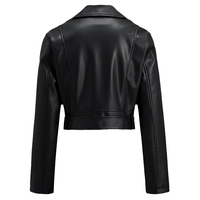 Nueva Parka Elegante para Mujer, Corta, de Piel Sintética con Imitación de Pelo de Zorro, Antiarrugas, Negra, con Cierre, Estilo Delgado Tejido, Patrón 3D, Desmontable