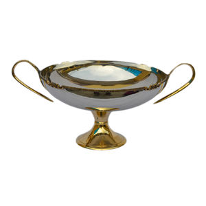 Prix de gros assiette de service en métal plat de mariage bol décoratif vaisselle plats pour thème moderne - Product Image 5