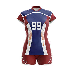 Conçu sur mesure Ensemble d'uniformes de volley-ball respirants pour hommes Nouvelle technologie de sublimation imprimée Combinaison de sport confortable - Product Image 1
